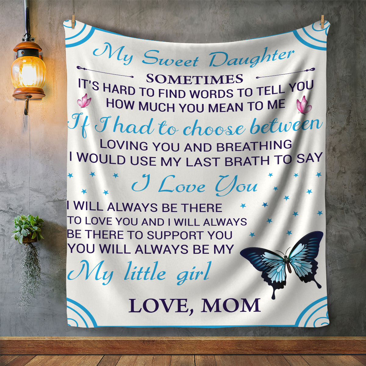 My Little Girl Blanket (50X60) - Kim’s Signature Beauty & Accessories    