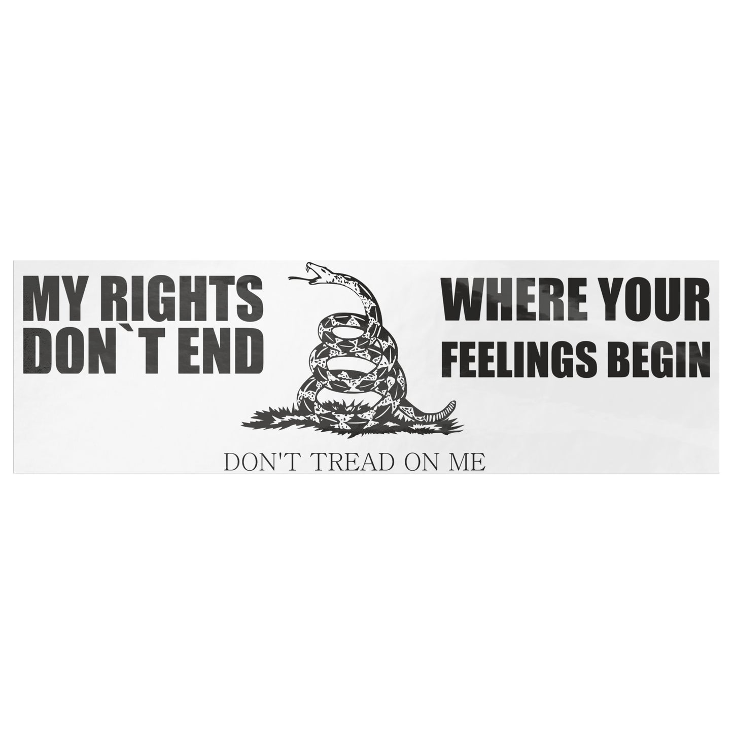My Rights Don’t End | Bumper Sticker - Kim’s Signature Beauty & Accessories    