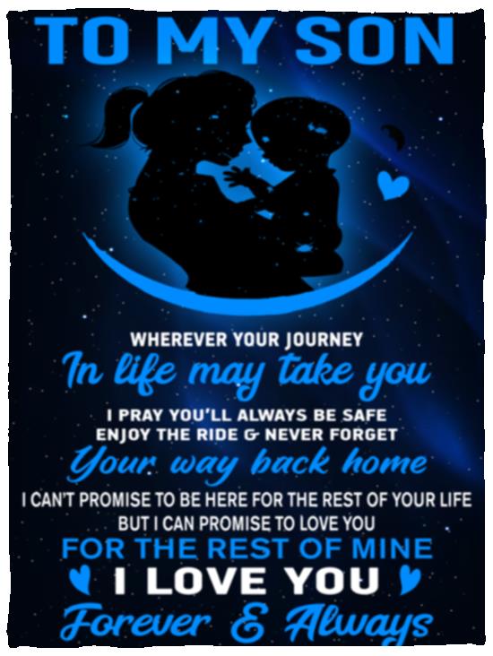 My Son | Fleece Blanket - Kim’s Signature Beauty & Accessories    