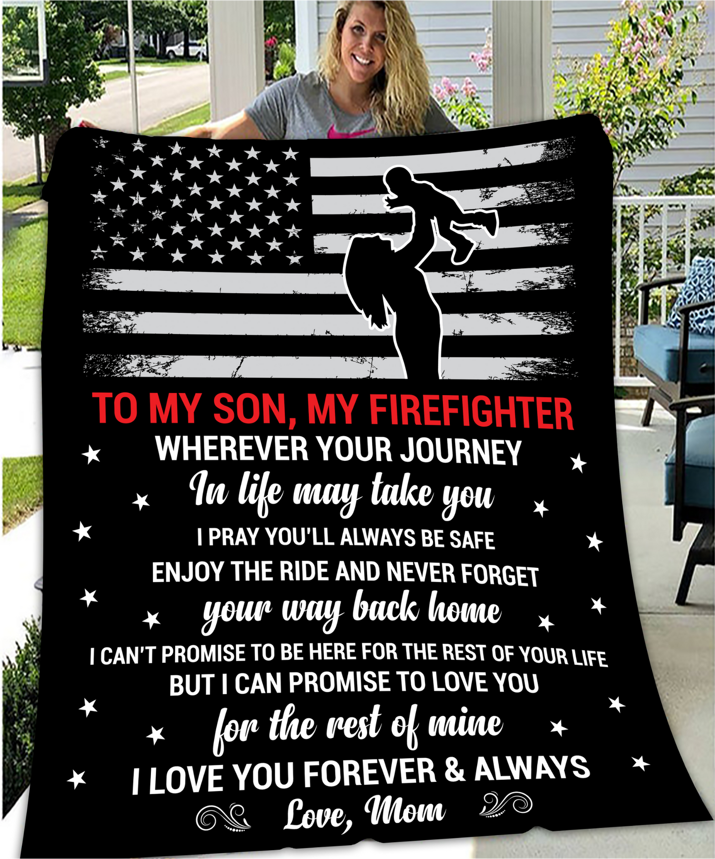 My Son, My Firefighter Blanket - Kim’s Signature Beauty & Accessories    
