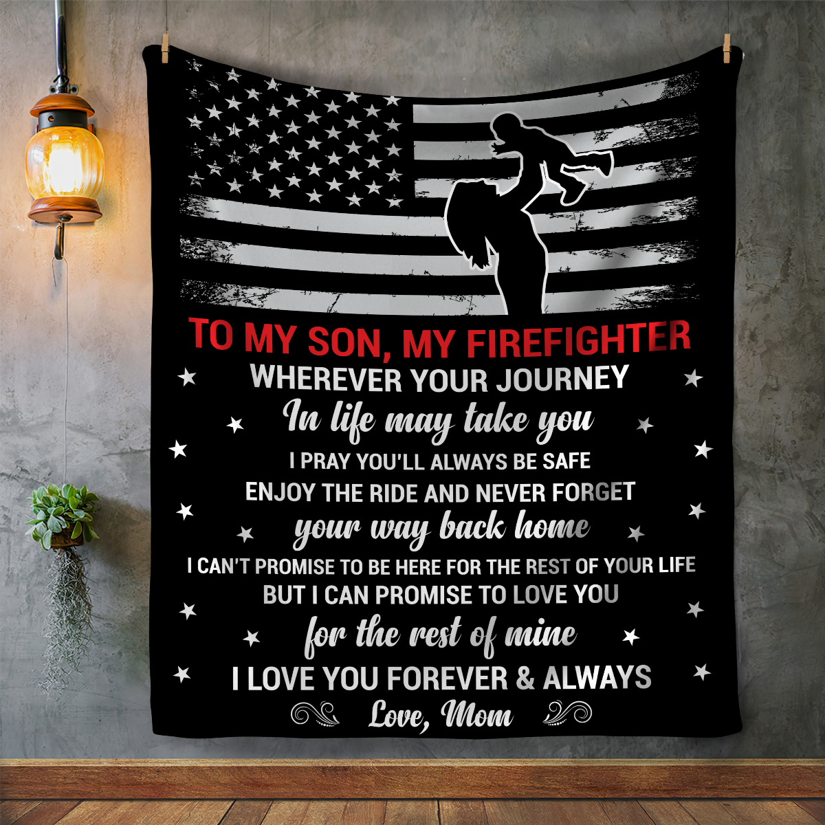 My Son, My Firefighter Blanket - Kim’s Signature Beauty & Accessories    