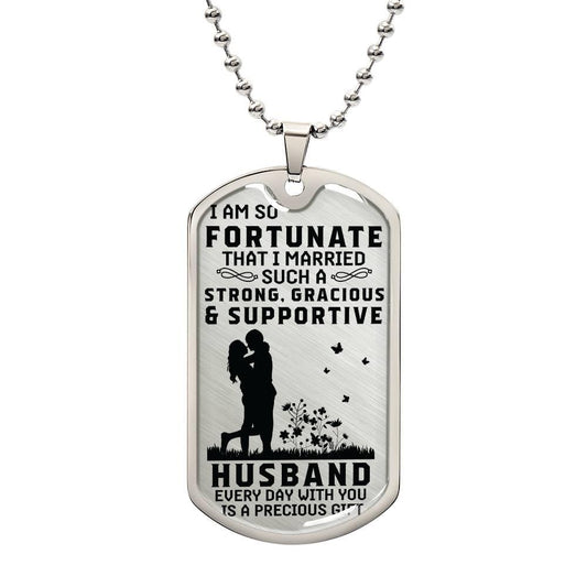 My Strong & Supportive Husband Dog Tag - Kim’s Signature Beauty & Accessories    