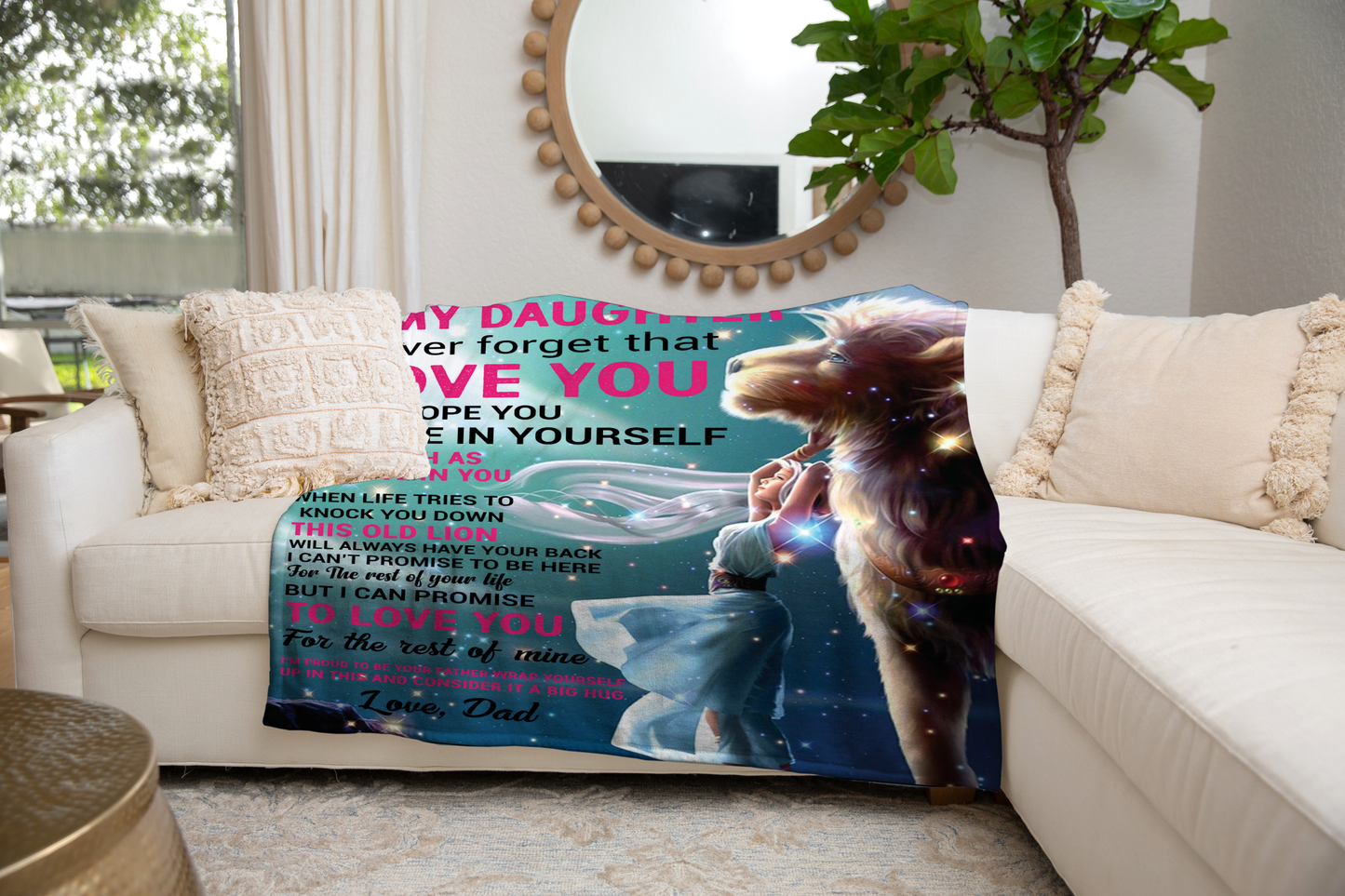 My daughter- I Love You Blanket (50X60) - Kim’s Signature Beauty & Accessories    