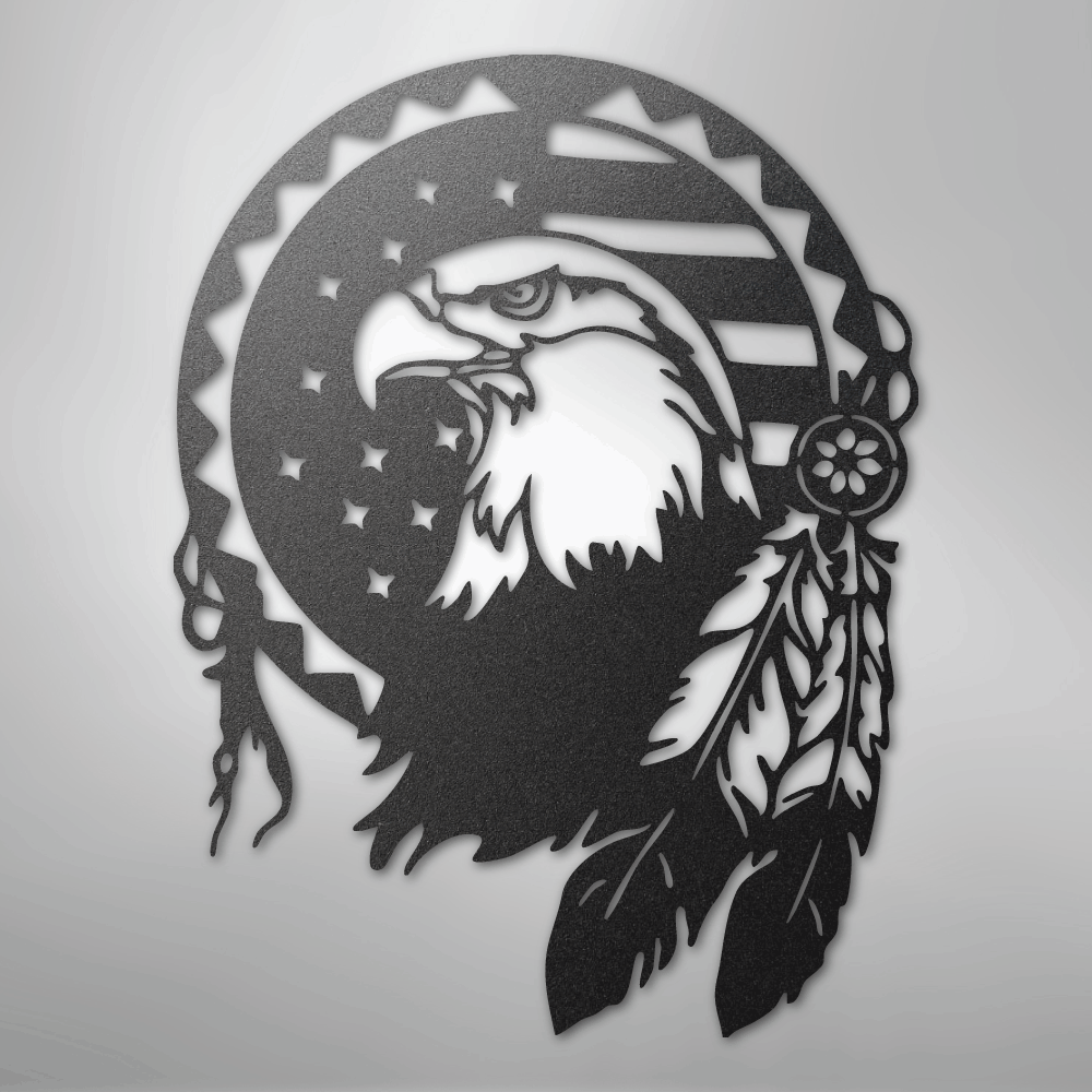 Native Eagle - Steel Sign - Kim’s Signature Beauty & Accessories