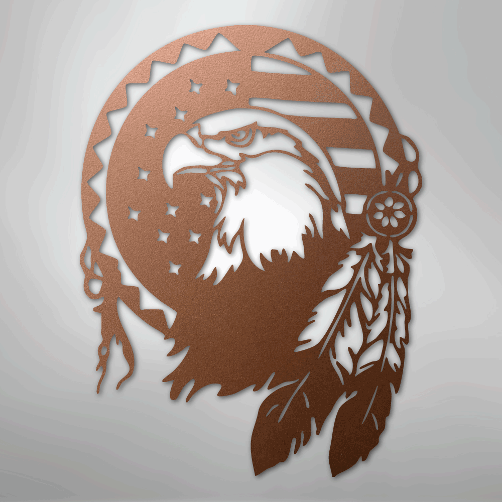 Native Eagle - Steel Sign - Kim’s Signature Beauty & Accessories