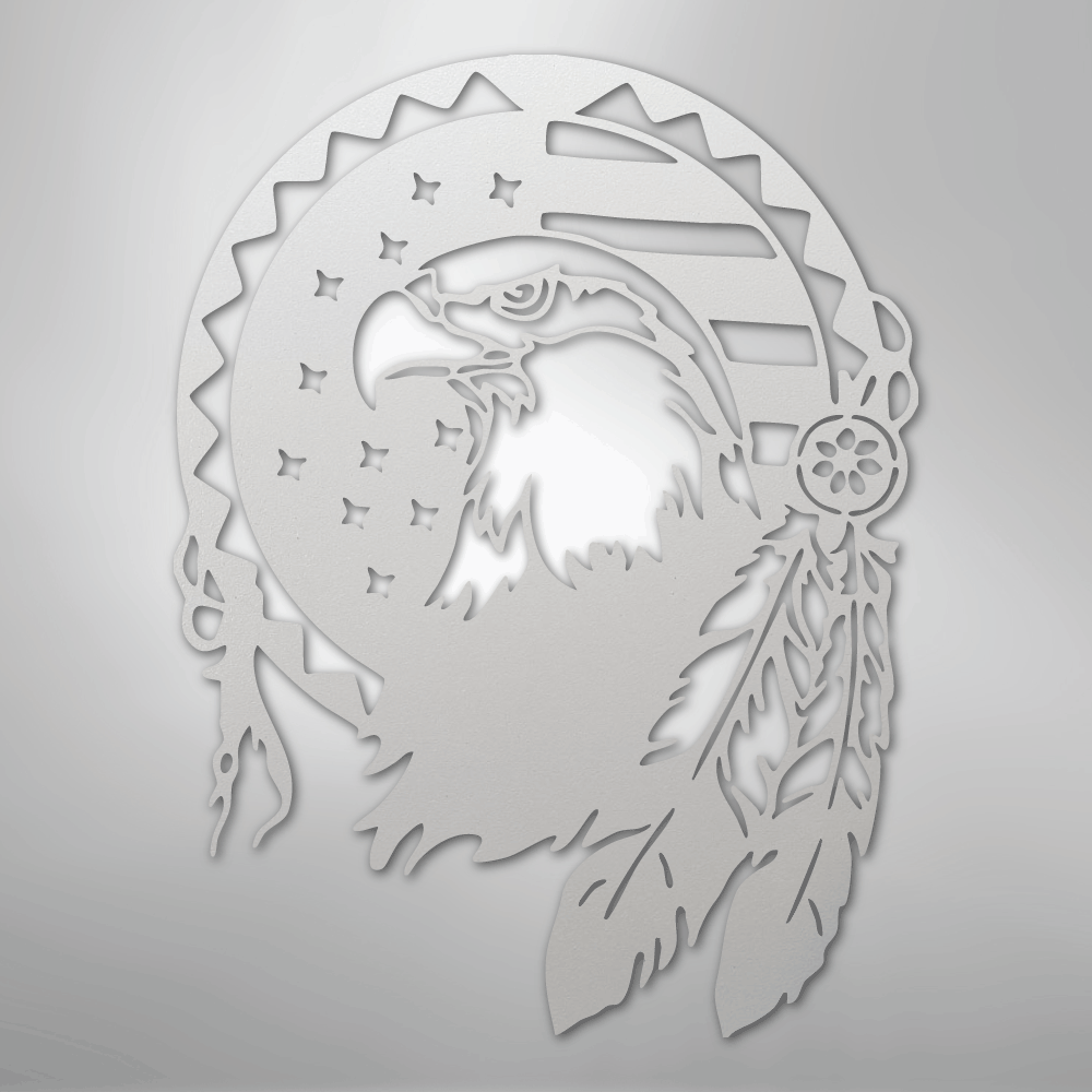 Native Eagle - Steel Sign - Kim’s Signature Beauty & Accessories