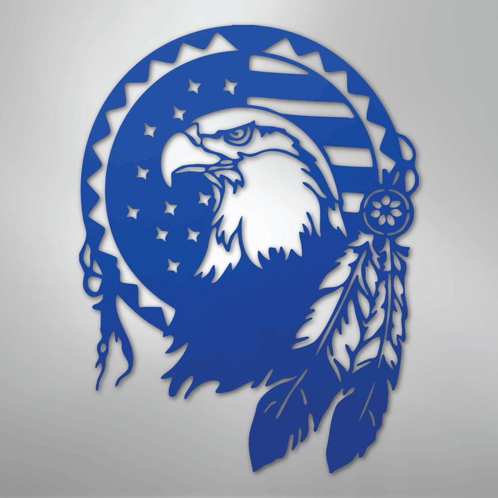 Native Eagle - Steel Sign - Kim’s Signature Beauty & Accessories