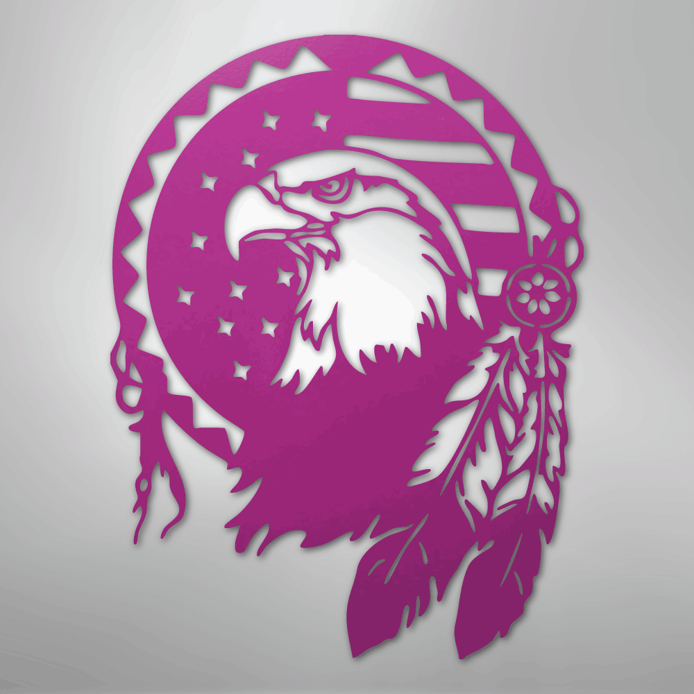 Native Eagle - Steel Sign - Kim’s Signature Beauty & Accessories