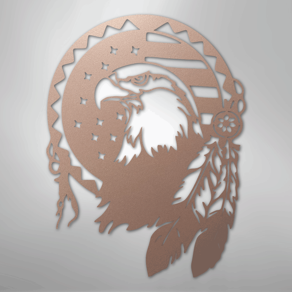 Native Eagle - Steel Sign - Kim’s Signature Beauty & Accessories