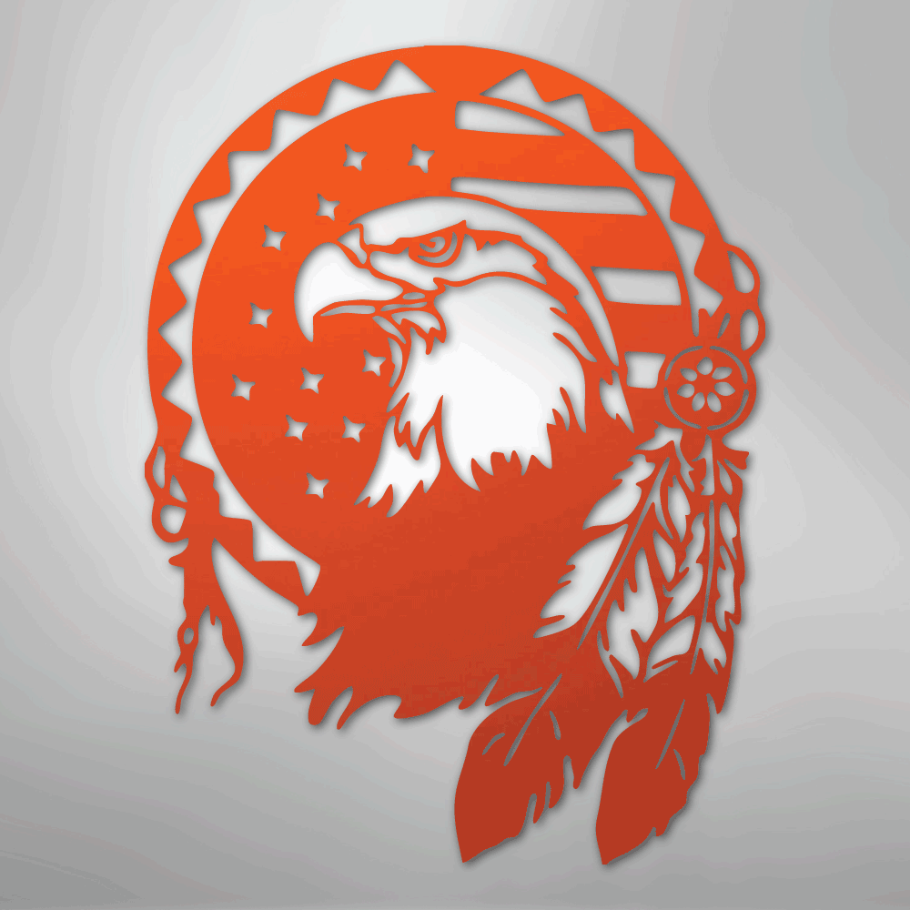 Native Eagle - Steel Sign - Kim’s Signature Beauty & Accessories