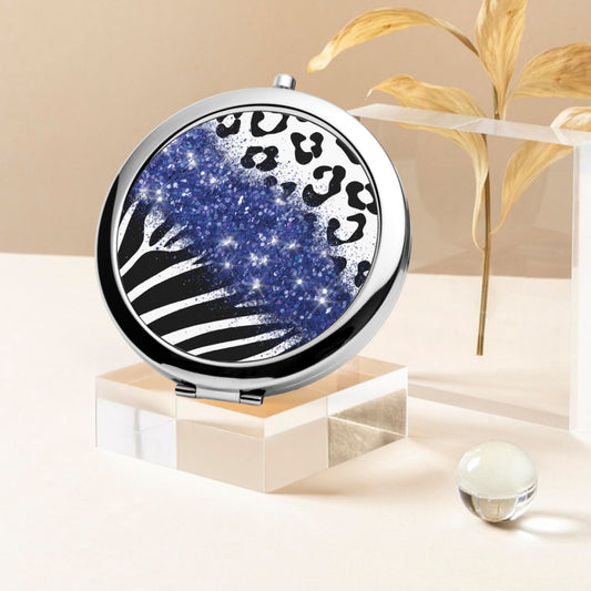 Navy Glitter | Compact Mirror - Kim’s Signature Beauty & Accessories    