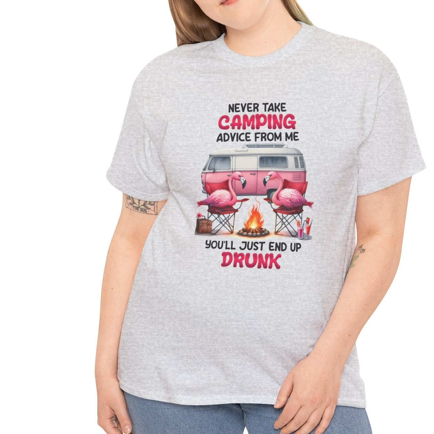 Never Take Camping AdviceTee - Kim’s Signature Beauty & Accessories    