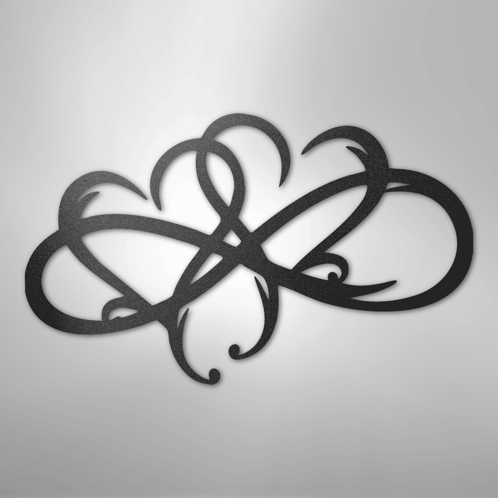 New Infinity Hearts - Steel Sign - Kim’s Signature Beauty & Accessories