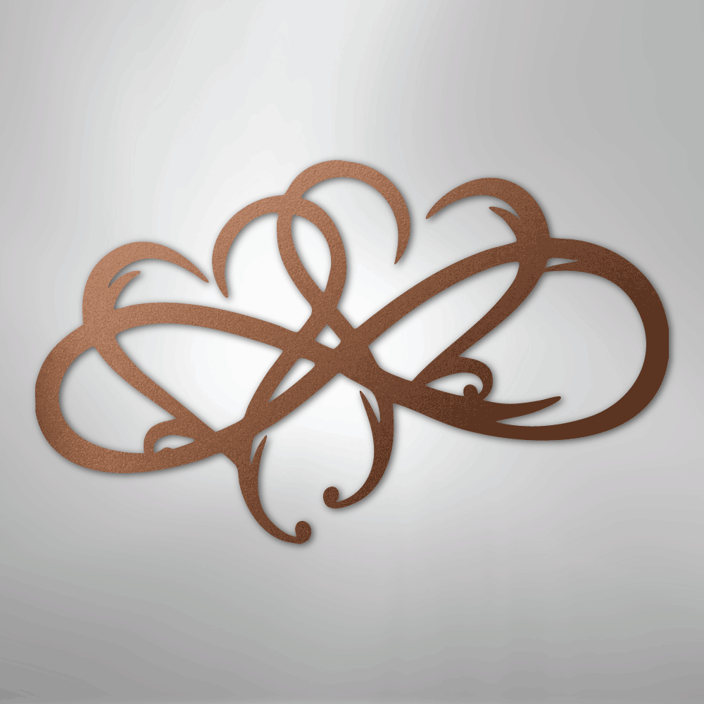 New Infinity Hearts - Steel Sign - Kim’s Signature Beauty & Accessories