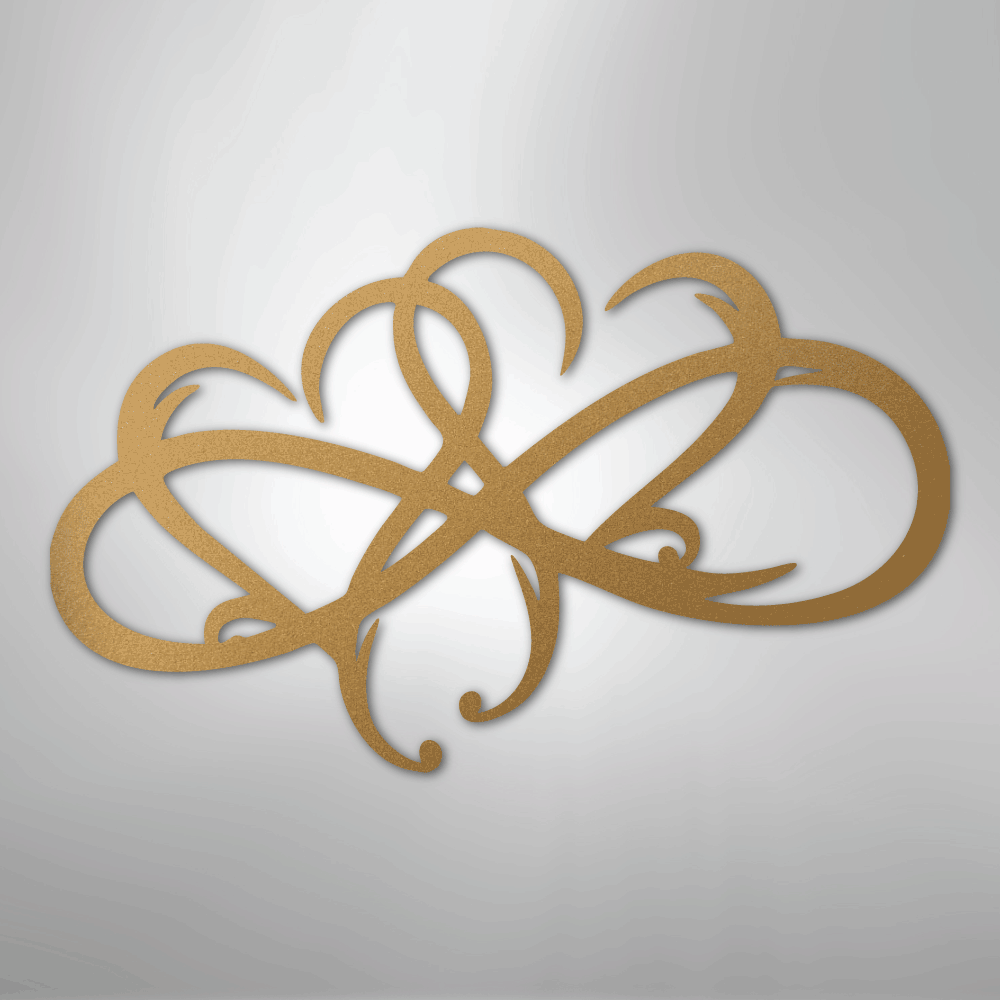 New Infinity Hearts - Steel Sign - Kim’s Signature Beauty & Accessories