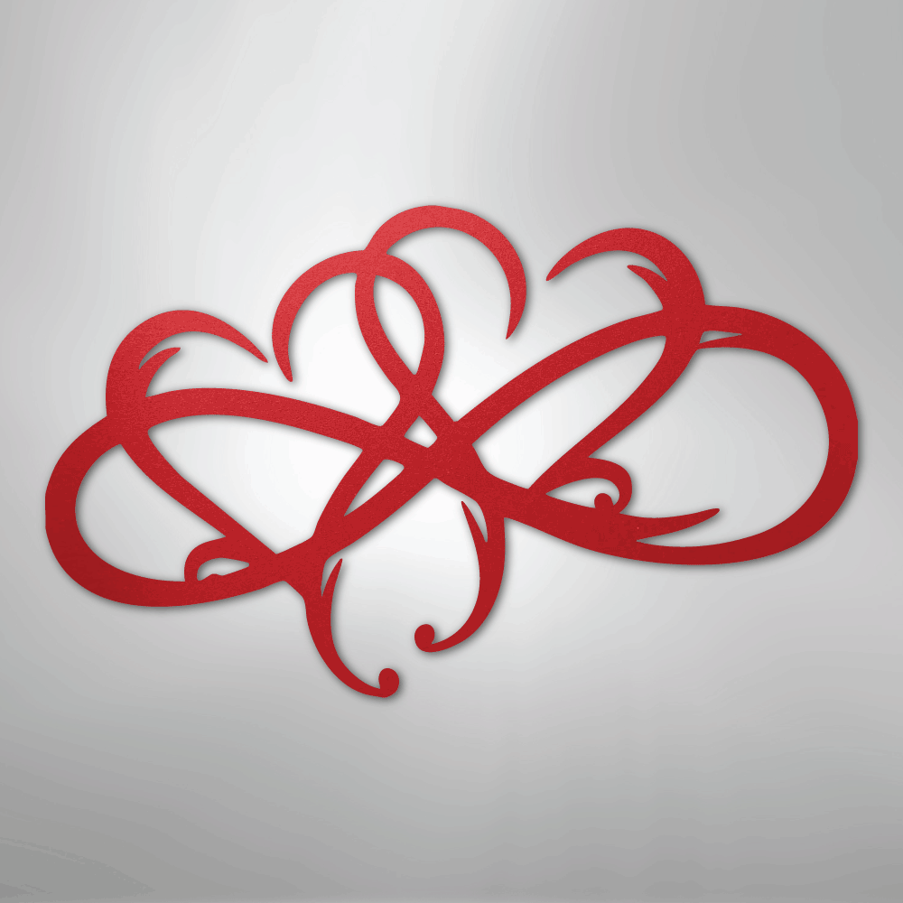 New Infinity Hearts - Steel Sign - Kim’s Signature Beauty & Accessories