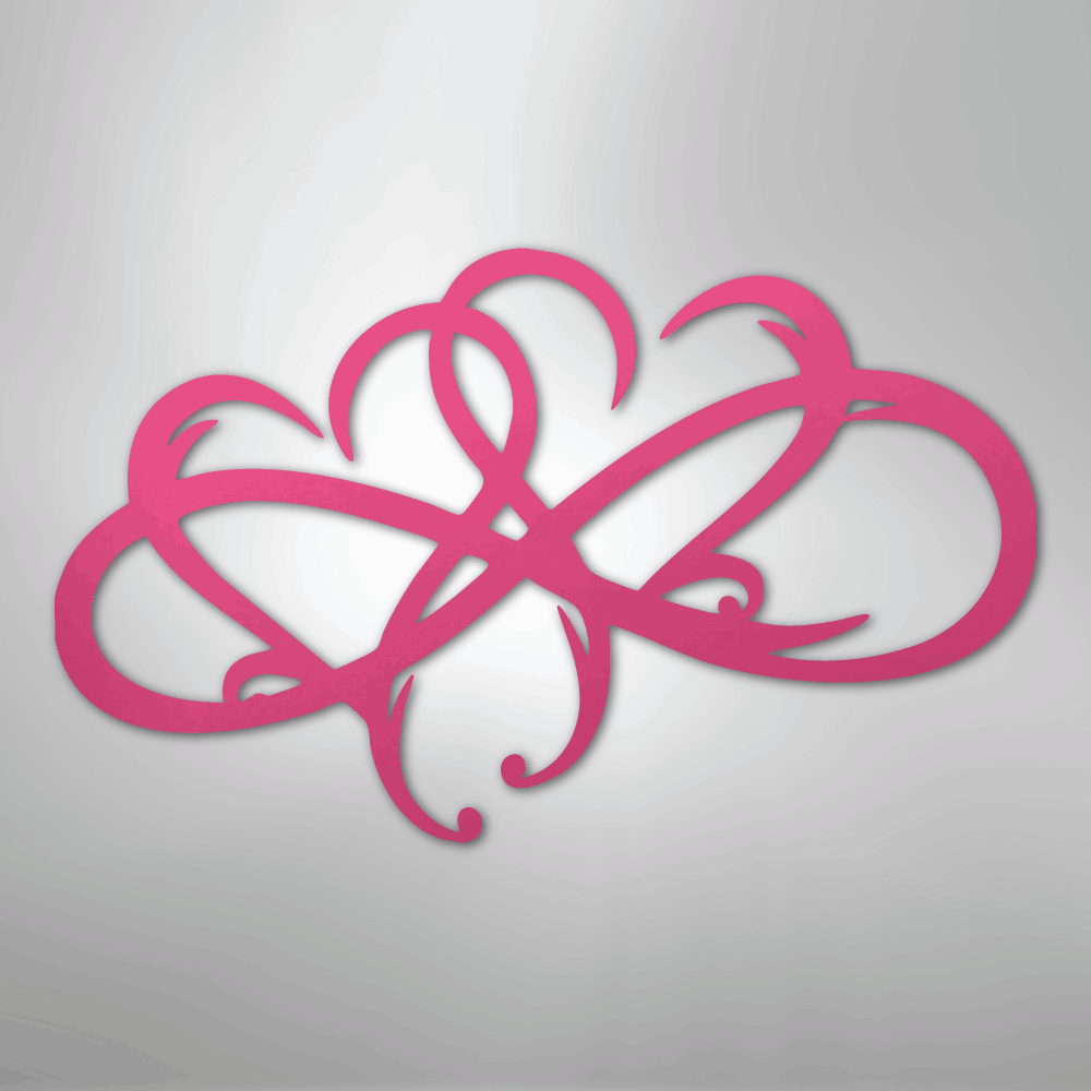 New Infinity Hearts - Steel Sign - Kim’s Signature Beauty & Accessories