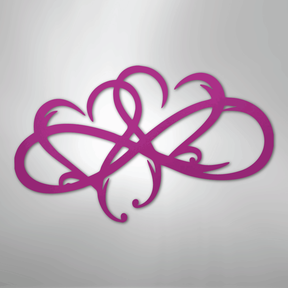 New Infinity Hearts - Steel Sign - Kim’s Signature Beauty & Accessories