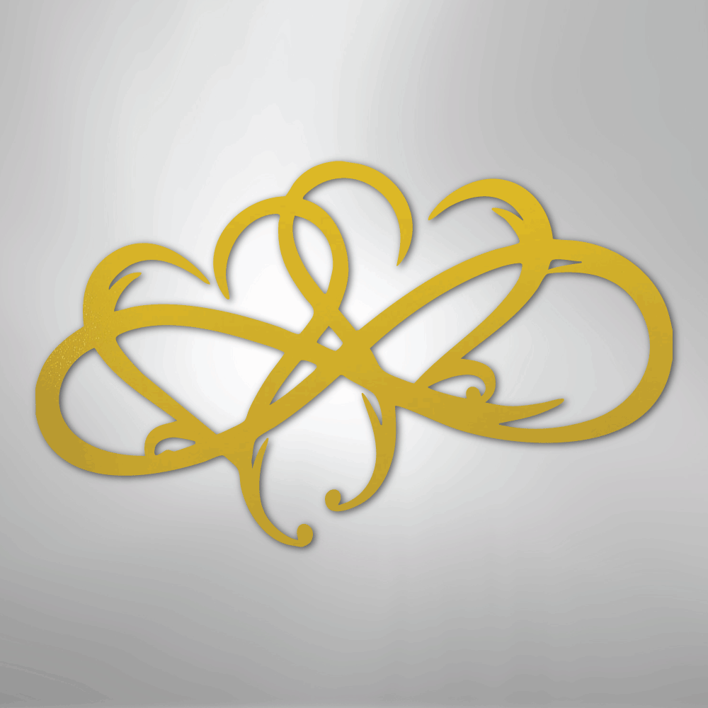 New Infinity Hearts - Steel Sign - Kim’s Signature Beauty & Accessories