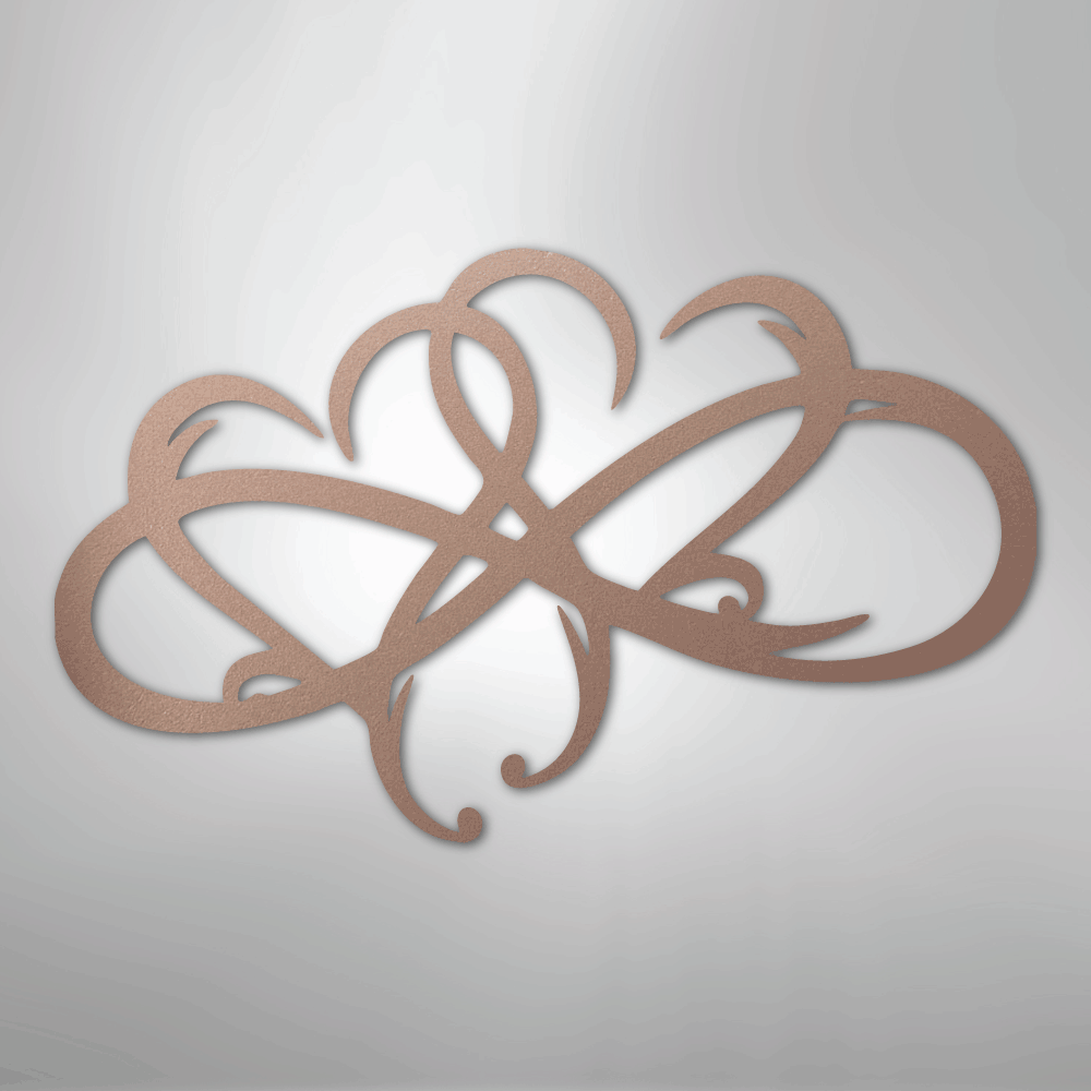 New Infinity Hearts - Steel Sign - Kim’s Signature Beauty & Accessories