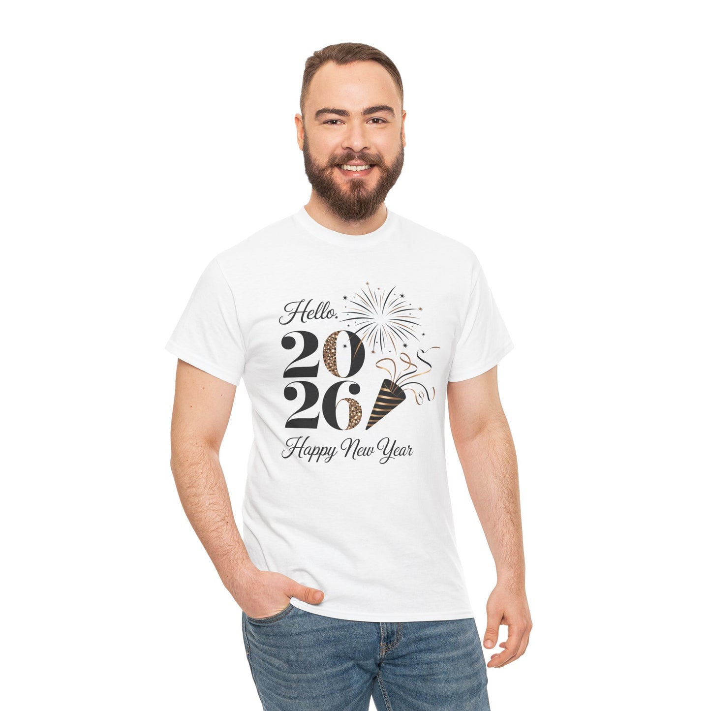 New Year Celebration Tee - 2026 Happy New Year T-Shirt - Kim’s Signature Beauty & Accessories    