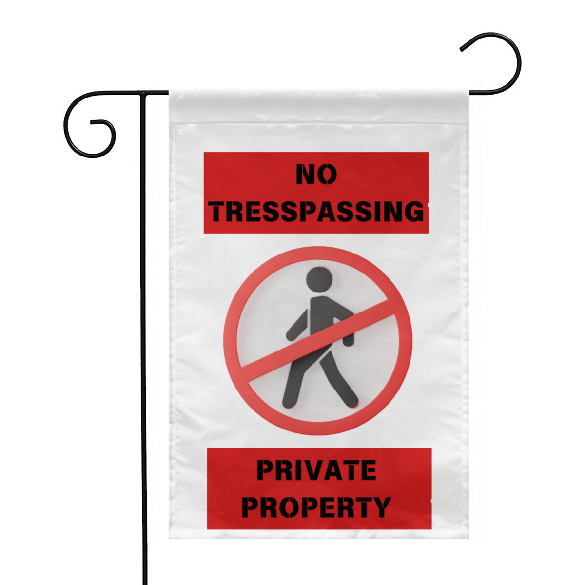 No Tresspassing Private property | Yard flag Print - Kim’s Signature Beauty & Accessories    