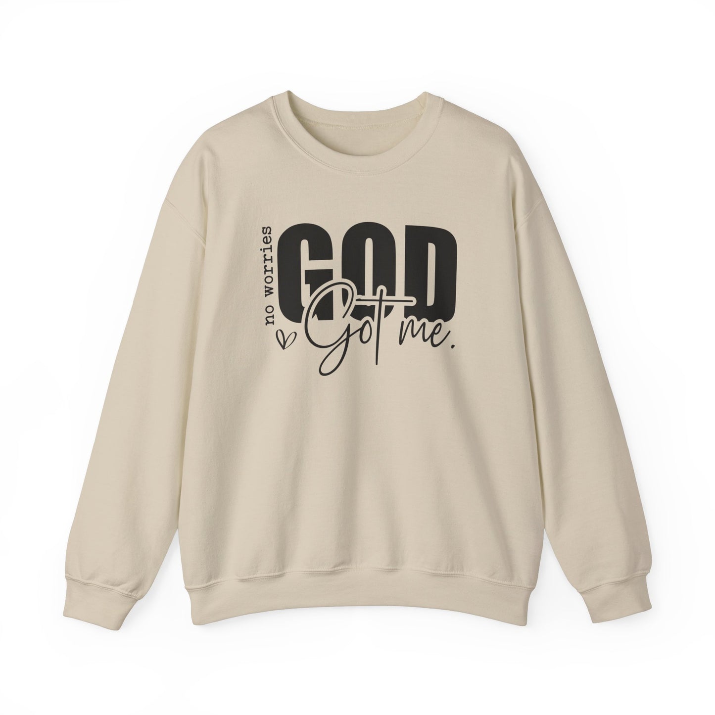 No Worries, God Got Me Sweatshirt - Kim’s Signature Beauty & Accessories    