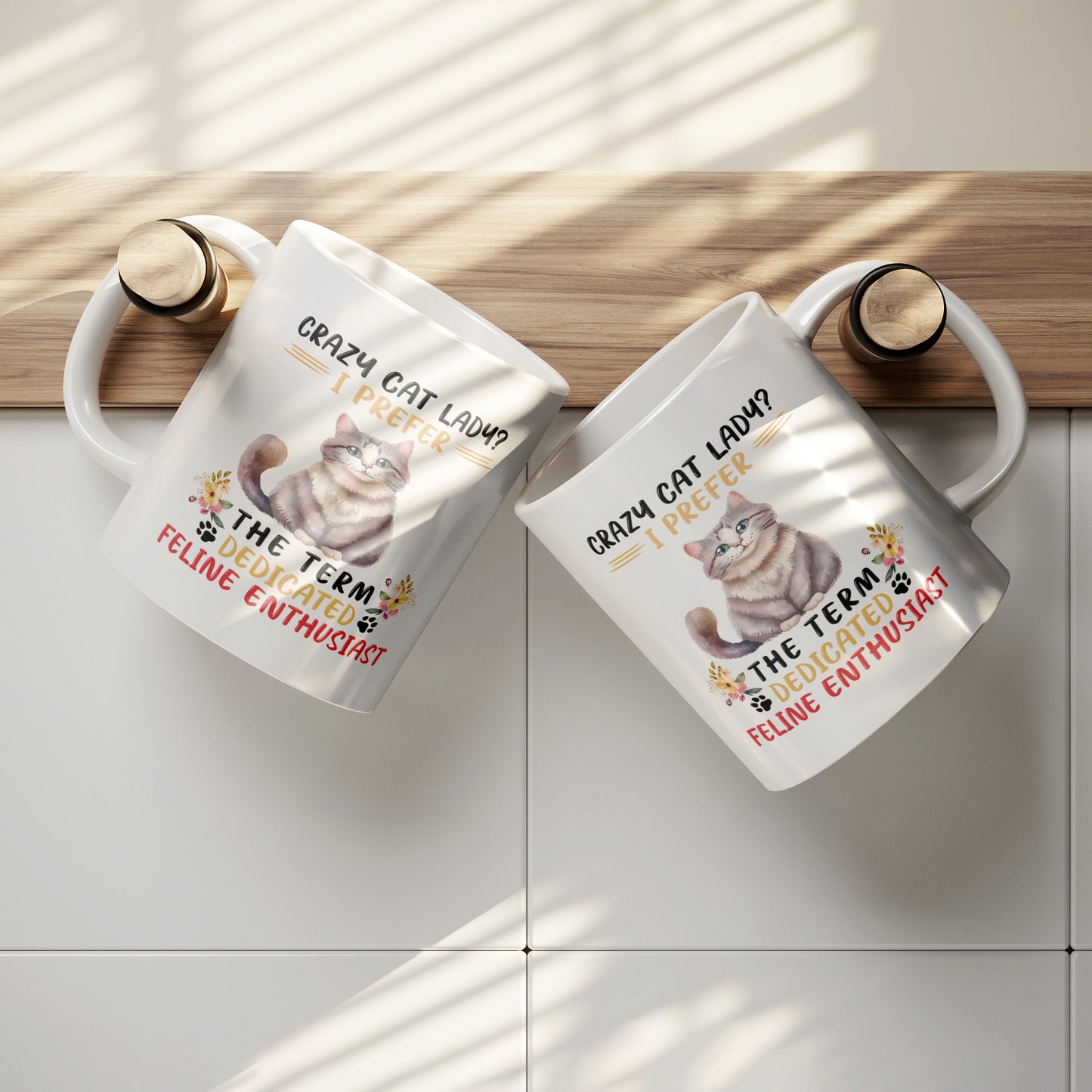 Not Crazy, just a Dedicated Feline Enthusiast Cat Mug - Kim’s Signature Beauty & Accessories    
