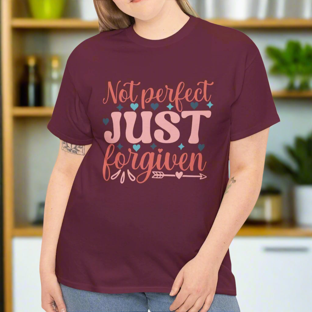 Not Perfect Just Forgiven – Christian Faith Based Tee - Kim’s Signature Beauty & Accessories    