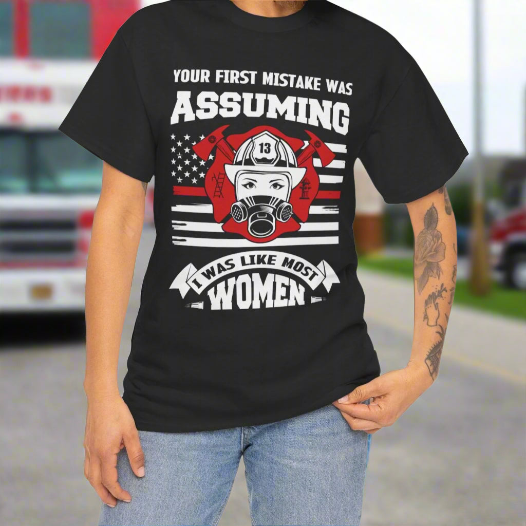 Not Your Average Woman | Firefighter Tee - Kim’s Signature Beauty & Accessories    