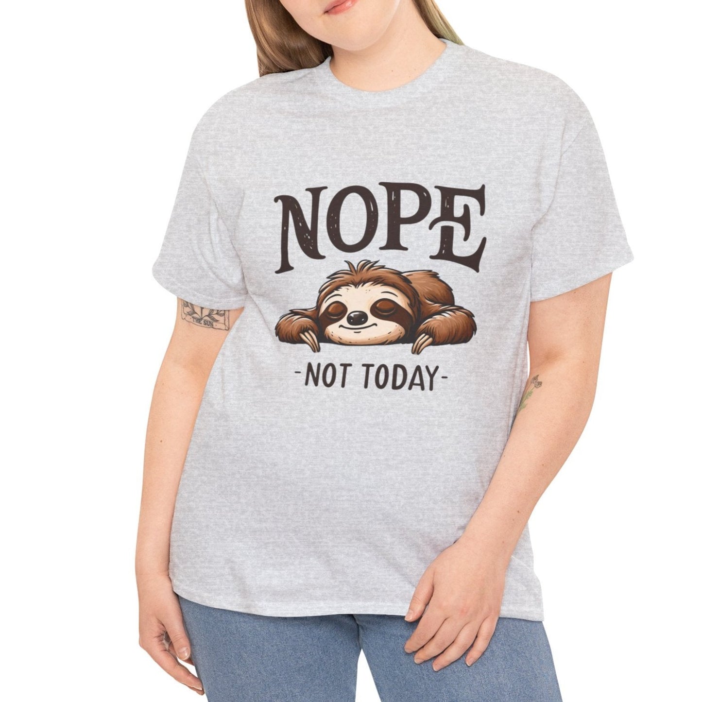 Not today Sloth | Cotton Tee - Kim’s Signature Beauty & Accessories    