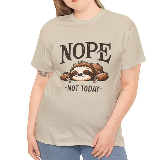 Not today Sloth | Cotton Tee - Kim’s Signature Beauty & Accessories    