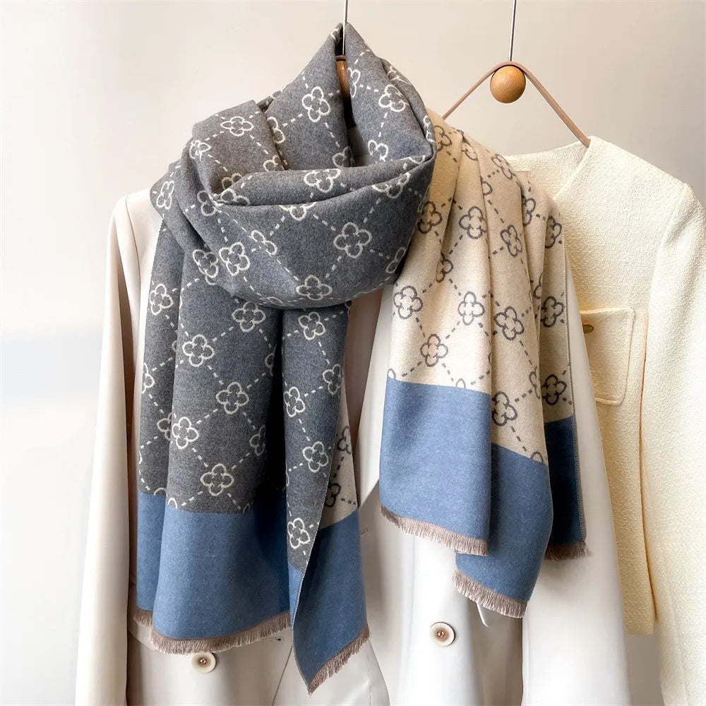 Double Sided Cashmere Feel Scarf - Kim’s Signature Beauty & Accessories    