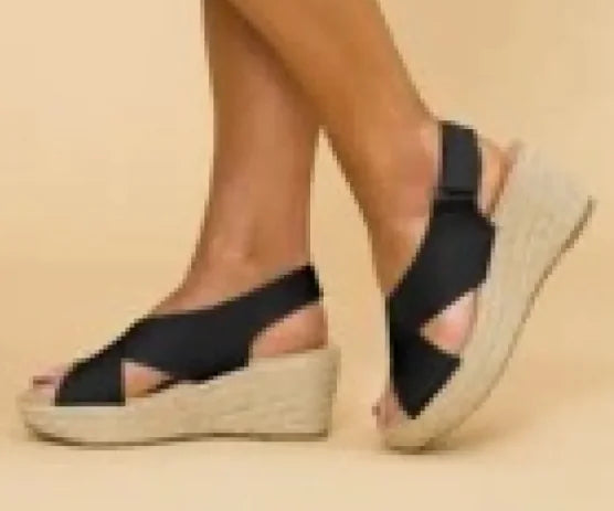 Open Toe Cross Sandals - Kim’s Signature Beauty & Accessories    