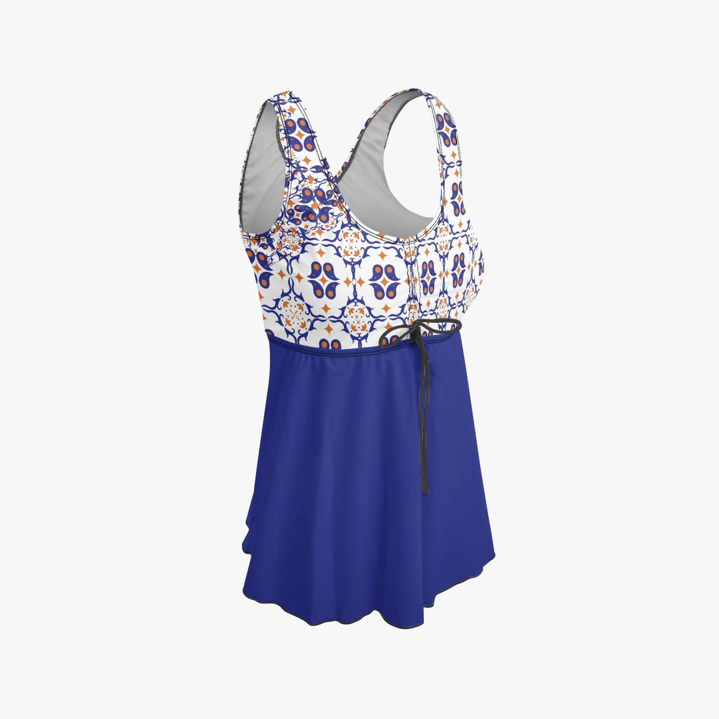 Orange & Blue time | Women's Two-Piece Swimsuit - Kim’s Signature Beauty & Accessories    