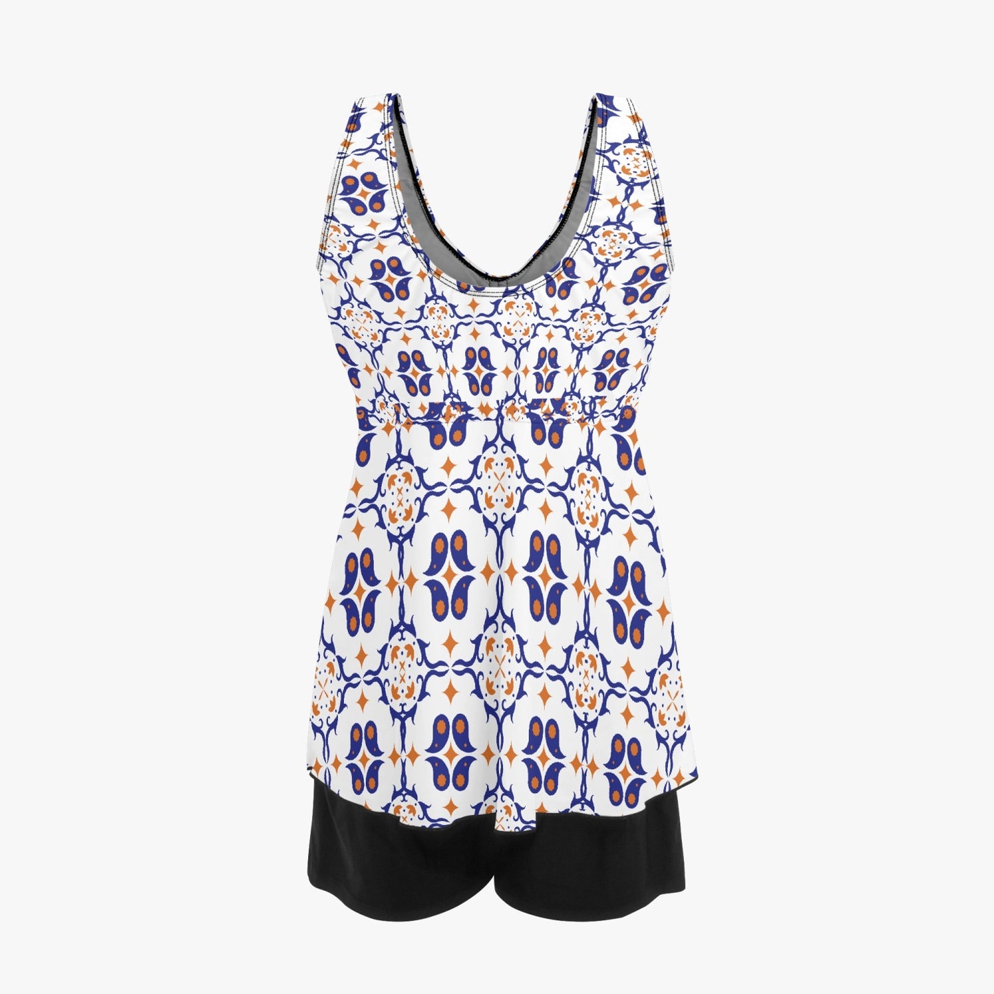 Orange & Blue time | Women's Two-Piece Swimsuit - Kim’s Signature Beauty & Accessories    