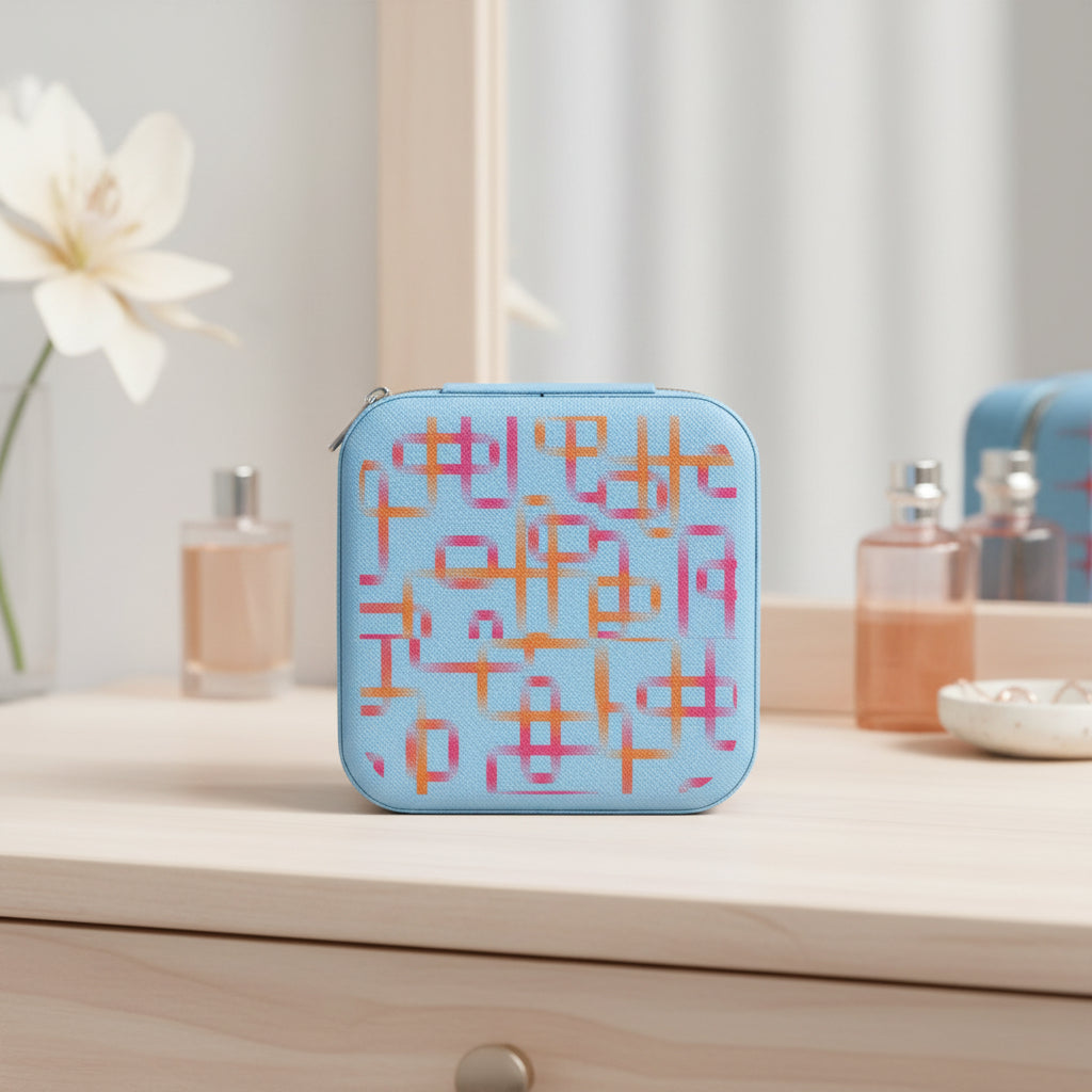 Orange & Pink Reto Leather Jewelry Box - Kim’s Signature Beauty & Accessories
