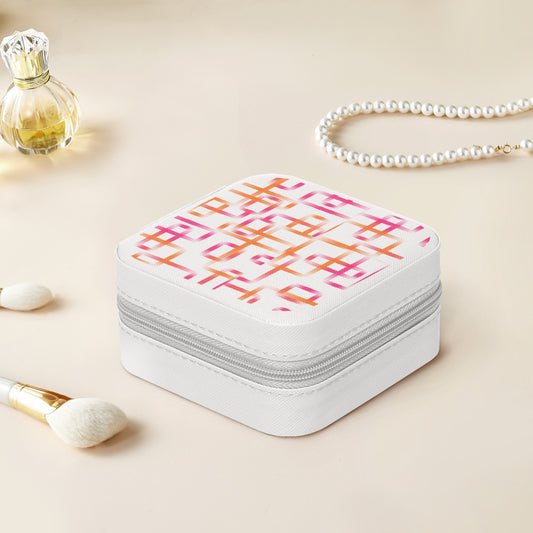 Orange & Pink Reto Leather Jewelry Box - Kim’s Signature Beauty & Accessories