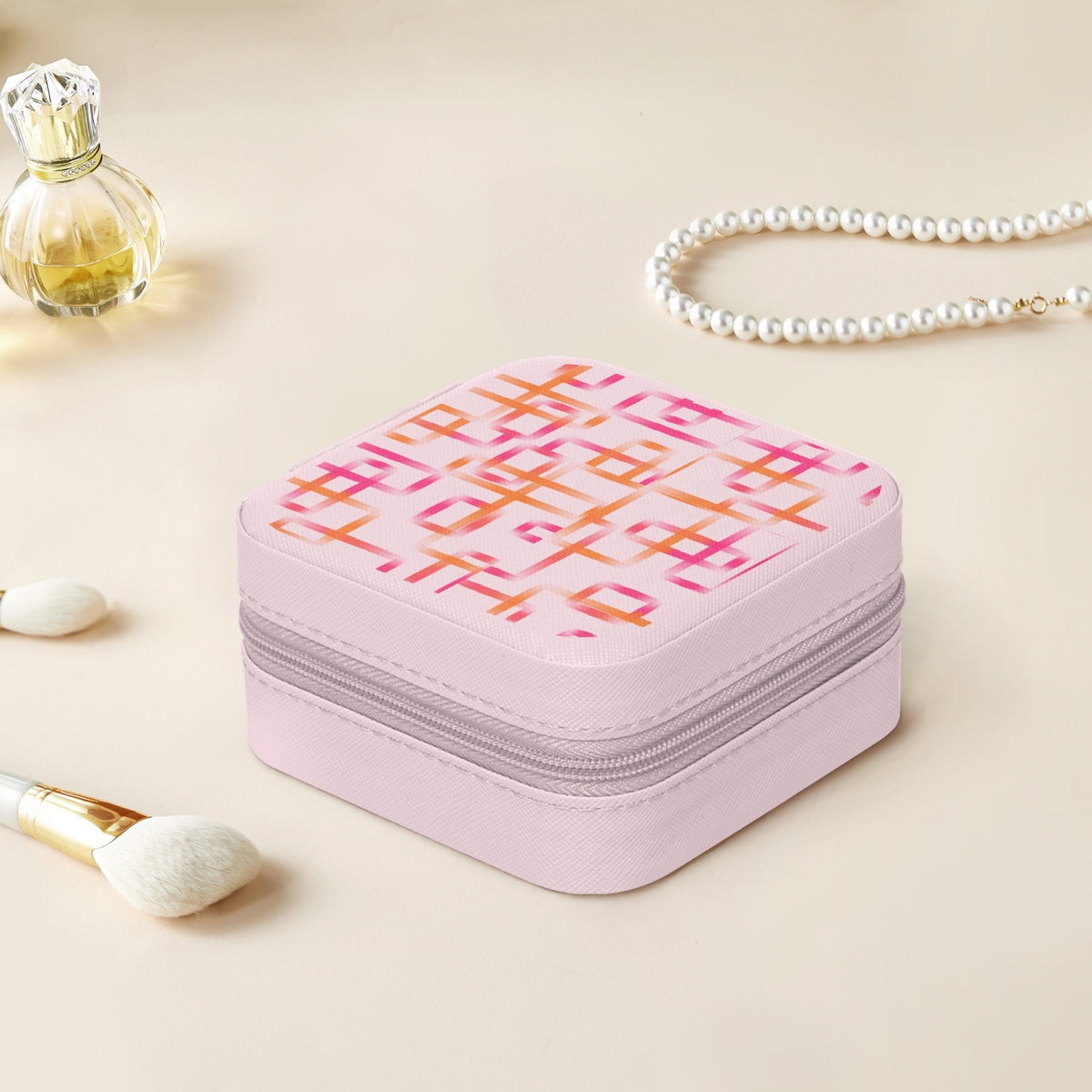 Orange & Pink Reto Leather Jewelry Box - Kim’s Signature Beauty & Accessories