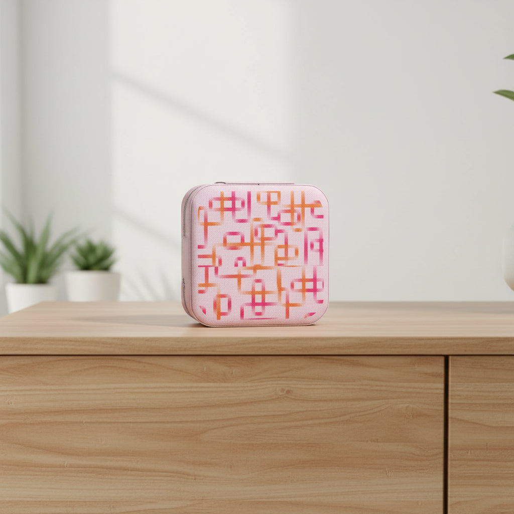 Orange & Pink Reto Leather Jewelry Box - Kim’s Signature Beauty & Accessories