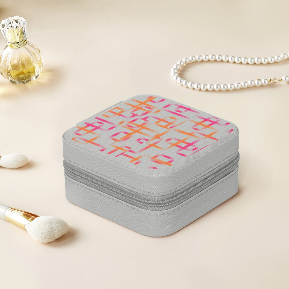 Orange & Pink Reto Leather Jewelry Box - Kim’s Signature Beauty & Accessories