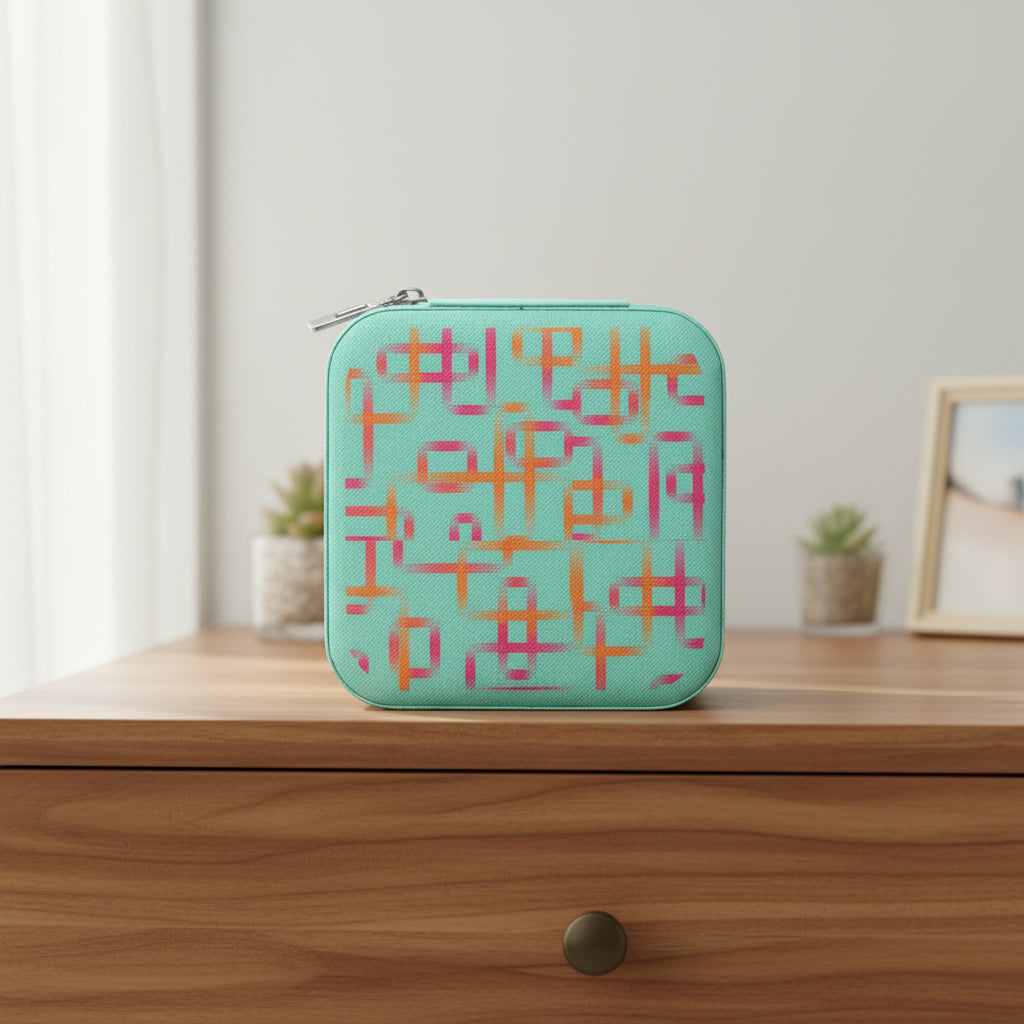 Orange & Pink Reto Leather Jewelry Box - Kim’s Signature Beauty & Accessories