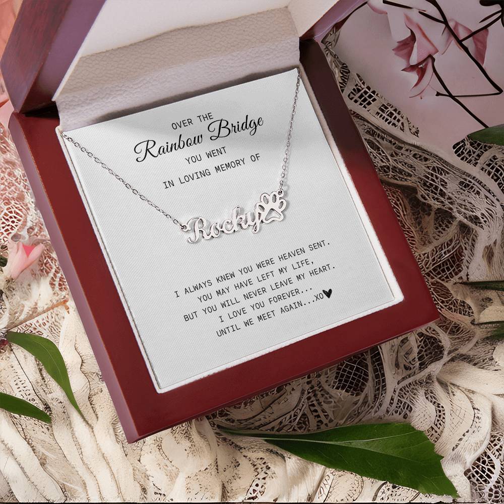 Over The Rainbow Bridge | Pet Memorial Necklace - Kim’s Signature Beauty & Accessories    