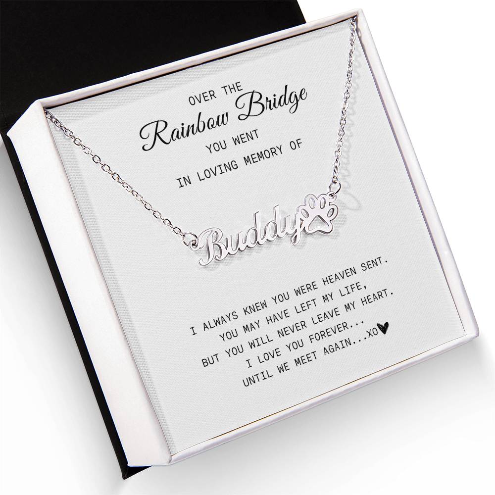 Over The Rainbow Bridge | Pet Memorial Necklace - Kim’s Signature Beauty & Accessories    