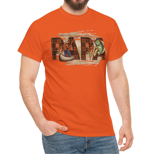 Papa Fishing Cotton Tee - Kim’s Signature Beauty & Accessories    