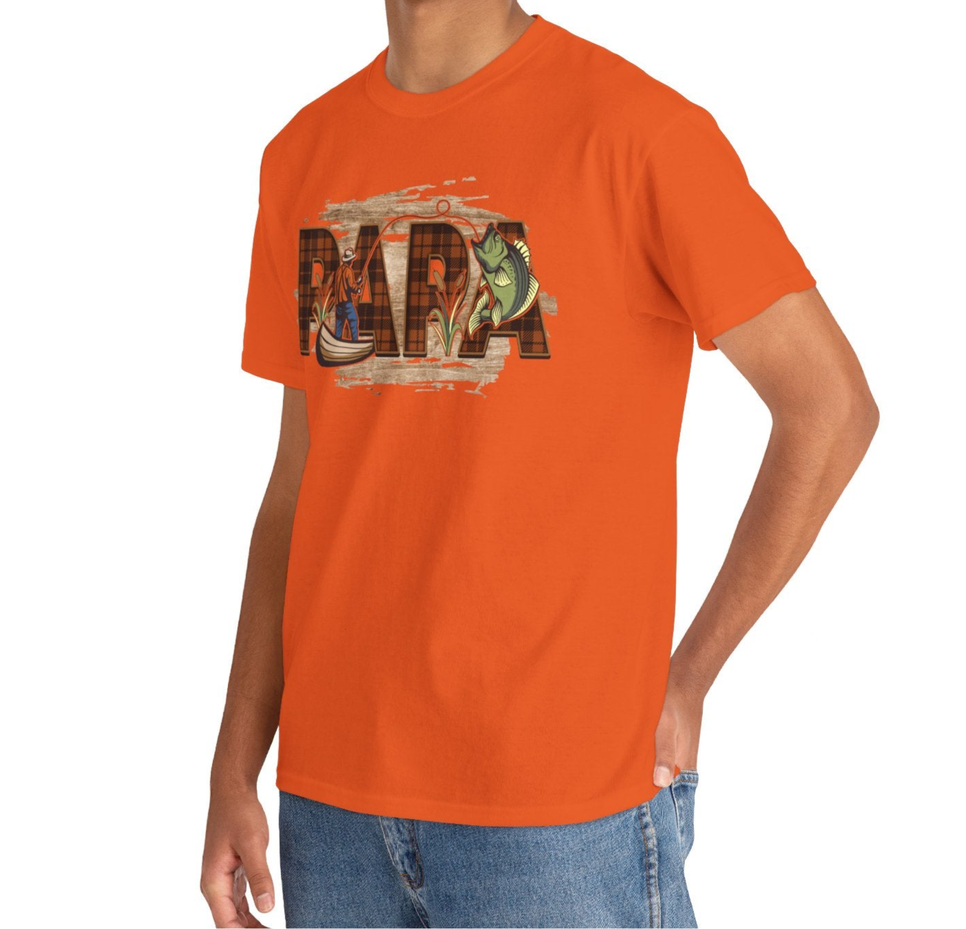 Papa Fishing Cotton Tee - Kim’s Signature Beauty & Accessories    