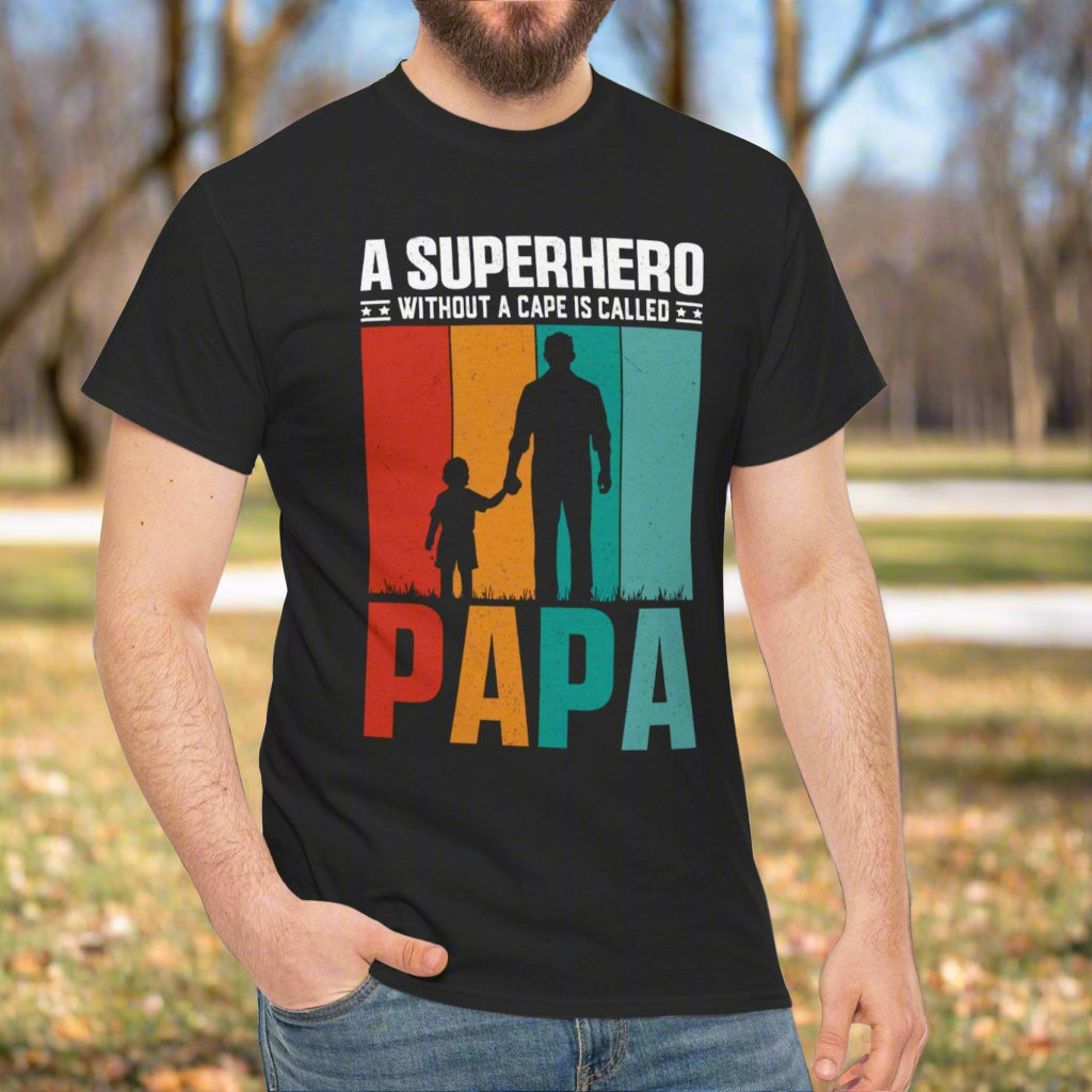 Papa Superhero Cotton Tee - Kim’s Signature Beauty & Accessories    