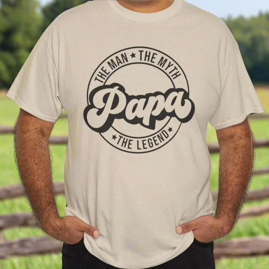 Papa The Myth, the Legend | Cotton Tee - Kim’s Signature Beauty & Accessories    