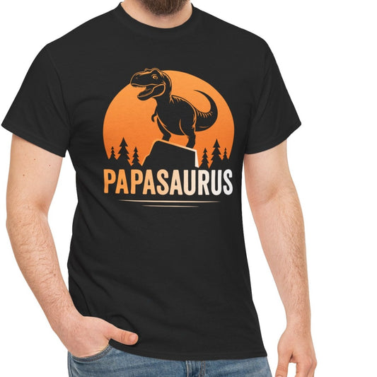 Papasaurus Dinosaur Dad Tee - Kim’s Signature Beauty & Accessories    