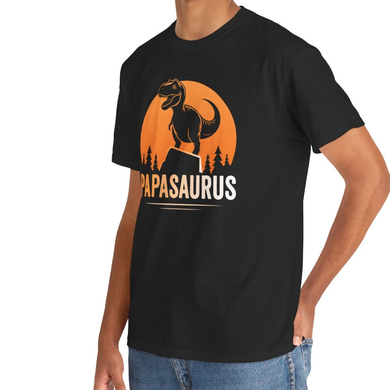 Papasaurus Dinosaur Dad Tee - Kim’s Signature Beauty & Accessories    